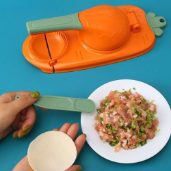Mey İthalat®  Havuç Tasarımlı Şık  Pratik  Börek Mantı Hamuru Presleme  Börek Yapma Kalıbı