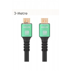 Mey İthalat® HDMI 2.1 Kablo – 8K Ultra HD Görüntü ve Ses Aktarımı 8K 60HZ 4K 120HZ