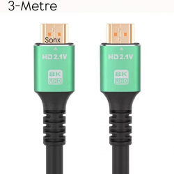 Mey İthalat® HDMI 2.1 Kablo – 8K Ultra HD Görüntü ve Ses Aktarımı 8K 60HZ 4K 120HZ