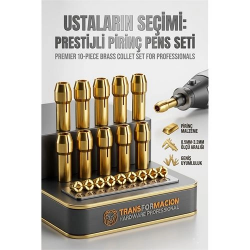 Mey İthalat® Henrik Brandt Serisi | 10'lu Pirinç Hassas Pens Ucu Seti (0.5-3.2mm) 723035