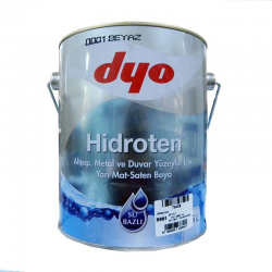 Mey İthalat®  Hidroten Yarı Mat Sentetik Metal Ahşap Boyası 2,5 Litre