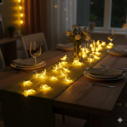 Mey İthalat® Hilal ve 3 Mini Yıldız Şekilli 3.5 Metre USB LED Işık – 20 LED’li Dekoratif Ramazan Dekorasyonu ve Ortam Aydınlatması hakkında ürün açıklaması