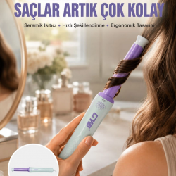 Mey İthalat® Hızlı Isınan, Kompakt ve Güvenli – Tüm Saç Tiplerine Uygun Kıvırma Cihazı Yeni Nesil