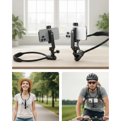 Mey İthalat® Hızlı Tak Çıkar Özellikli Boyun Askılı Telefon Sabitleyici