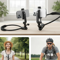 Mey İthalat® Hızlı Tak Çıkar Özellikli Boyun Askılı Telefon Sabitleyici