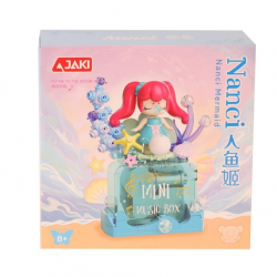 Mey İthalat® HK112 JAKİ DENİZ KIZI MÜZİK KUTUSU 131 PARÇA BLOCK