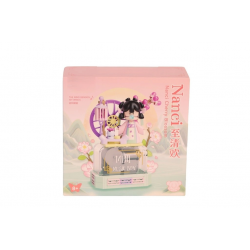 Mey İthalat® HK114 KİRAZ ÇİÇEĞİ MÜZİK KUTUSU 127 PARÇA BLOCK OYUNCAK