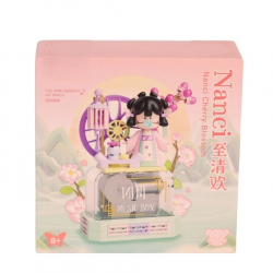 Mey İthalat® HK114 KİRAZ ÇİÇEĞİ MÜZİK KUTUSU 127 PARÇA BLOCK OYUNCAK