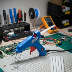 Mey İthalat® Hobi ve Tamirat İçin 20W Silikon Tabancası 7.5 mm Uyumlu 5 Adet Hediye Silikon