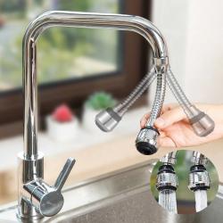 Mey İthalat® Hortumlu Esnek Su Tasarruflu 2 Modlu Musluk Başlığı