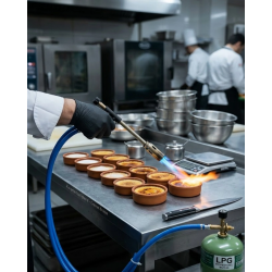 Mey İthalat® Hortumlu LPG Pürmüz Alev Tabancası Ayarlanabilir Alev Gücü Mangal Kamp ve Lehimleme Kullanımı