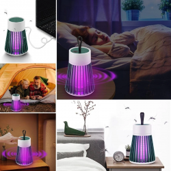 Mey İthalat®  İç ve Dış Mekanlar İçin Şarjlı Sinek Öldürücü Sivrisinek Kovucu,UV Işıklı Sineksavar Taşınabilir Gece ası