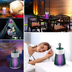 Mey İthalat®  İç ve Dış Mekanlar İçin Şarjlı Sinek Öldürücü Sivrisinek Kovucu,UV Işıklı Sineksavar Taşınabilir Gece ası