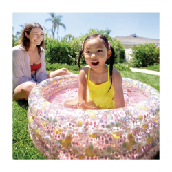 Mey İthalat®  IH58427 Intex 3 Boğumlu Çiçek Desenli Bebek Havuzu 86x25cm
