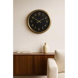 Mey İthalat® İhtişam Eskitme 40 Cm Metal Duvar Saati