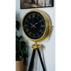 Mey İthalat® İhtişam Gold Tripod Ayaklı Saat