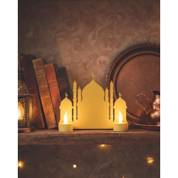 Mey İthalat® İKİ MUMLU CAMİ