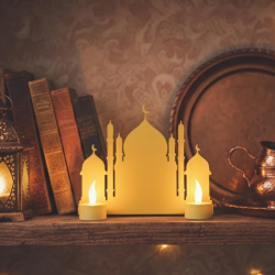 Mey İthalat® İKİ MUMLU CAMİ