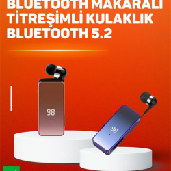Mey İthalat® İki Telefona Aynı Anda Bağlanan Bluetooth 5.3 Klipsli Kulaklık – MFB Çok Noktalı Bağlantı