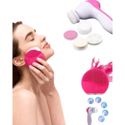 Mey İthalat® İkili Cilt Bakım Seti 5 Başlıklı Yüz Temizleme ve Masaj Aleti Canlandırıcı ve Onarıcı