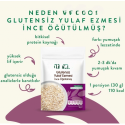 Mey İthalat® İnce Öğütülmüş Glutensiz Yulaf Ezmesi 300 Gr