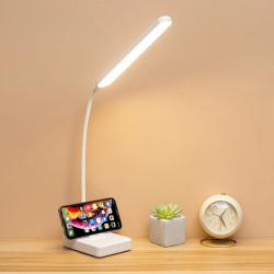 Mey İthalat®  İnce Uzun USBli Dokunmatik 3 Kademeli 360 Derece Özel Göz Korumalı led Lityum Masa ası