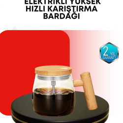 Mey İthalat® IP6 Su Geçirmez Şarjlı Kupa – 3D Karıştırma, Sabit Sıcaklık, 400 ml