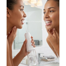 Mey İthalat® IPX7 Su Geçirmez Şarjlı Ağız Duşu 320 ml Su Tanklı Ayarlanabilir Basınçlı