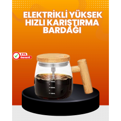 Mey İthalat® Isıtıcılı Manyetik Karıştırıcı Kupa – 400 ml, C Tipi Şarjlı, Akıllı Tasarım