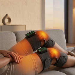 Mey İthalat® Isıtmalı Diz Omuz Dirsek Masaj Dizlik Seti Titreşimli Masaj Aleti 2 Adet