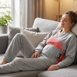 Mey İthalat® Isıtmalı Titreşimli Bel Masaj Kemeri 3 Kademeli Sıcaklık Ayarlı Kablosuz Tasarım