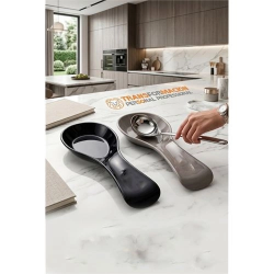 Mey İthalat® Ivanna Serisi 2’li Modern Mutfak Tezgah Üstü Kepçe Altlığı ve Kaşıklık Seti 722947