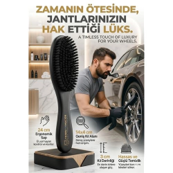 Mey İthalat® Jant Temizlik Fırçası Hassas Jant Temizleme Fırçası Ahşap Saplı 722170