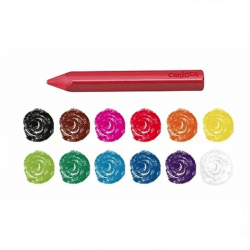 Mey İthalat®  Jumbo Üçgen Yıkanabilir Pastel Boya Kalemi 12'li 42671