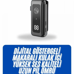 Mey İthalat® Kablolu Kulak İçi 5.2 Makaralı Titreşimli Bluetooth Kulaklık