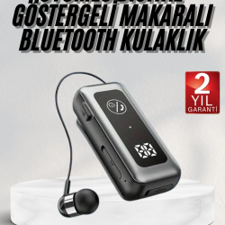 Mey İthalat® Kablolu Kulak İçi 5.2 Makaralı Titreşimli Bluetooth Kulaklık