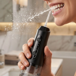 Mey İthalat® Kablosuz Ağız Duşu IPX7 Su Geçirmez 320 ml Hazneli Derin Temizlik