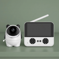 Mey İthalat® Kablosuz Bebek Kamera Sistemi Ninni ve Alarm Özellikli