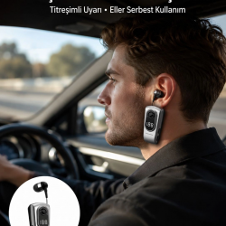 Mey İthalat® Kablosuz Bluetooth 5.2 Kulaklık – Titreşimli Uyarı ve Uzun Pil Ömrü Yeni Nesil