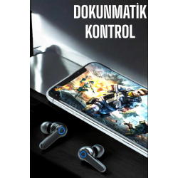 Mey İthalat® Kablosuz Bluetooth Kulaklık Dokunmatik Kontrol Uzun Pil Ömrü