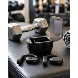 Mey İthalat® Kablosuz Bluetooth Kulaklık Otomatik Bağlantı Dokunmatik Kontrol Şarj Kutulu