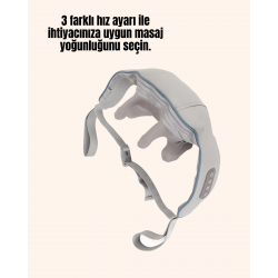 Mey İthalat® Kablosuz Boyun ve Omuz Masaj Aleti | Isıtmalı ve Yoğurmalı
