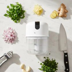 Mey İthalat® Kablosuz Elektrikli Sarımsak Ezici Paslanmaz Bıçak