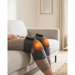 Mey İthalat® Kablosuz Isıtmalı Diz Omuz Masaj Cihazı Titreşimli Eklem Masaj Bandı 2li Set