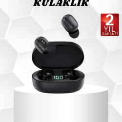 Mey İthalat® Kablosuz Kulak İçi Bluetooth Kulaklık Stereo Dokunmatik Kontrollü Kulaklık