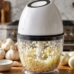 Mey İthalat® Kablosuz Mini Doğrayıcı 450 ML Şarjlı Sebze Doğrayıcı Paslanmaz Çelik Bıçaklı