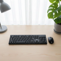 Mey İthalat®  Kablosuz Q Klavye Mouse Seti Rahat Yazım, Sessiz Tuşlar, Ofis ve Ev Kullanımına Uygun Set YK7100