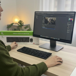 Mey İthalat®  Kablosuz Q Klavye Mouse Seti Rahat Yazım, Sessiz Tuşlar, Ofis ve Ev Kullanımına Uygun Set YK7100