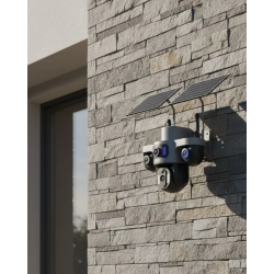 Mey İthalat® Kablosuz Solar IP Güvenlik Kamerası 12000mAh Bataryalı ve Hareket Algılamalı