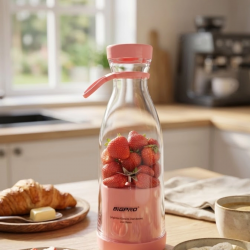 Mey İthalat® Kablosuz Taşınabilir Blender Smoothie Milkshake Hazırlama Tek Tuş Kullanım